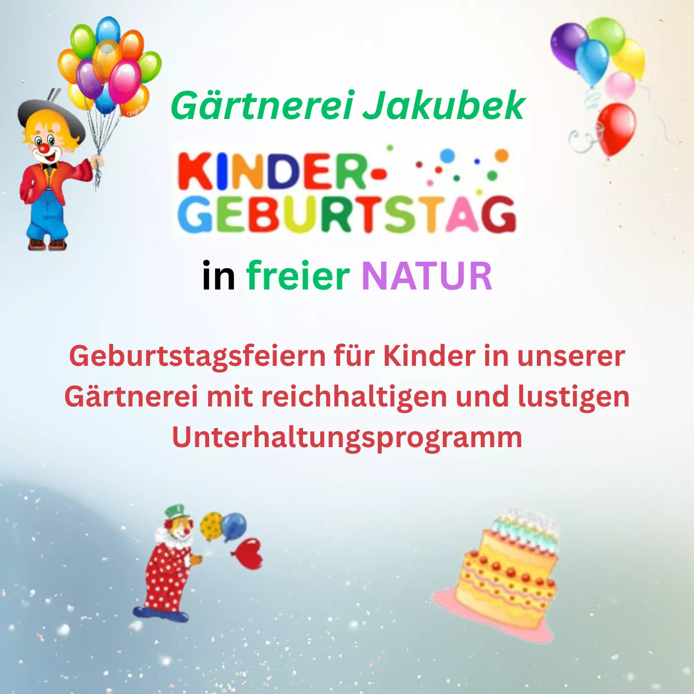 Kindergeburtstag bei Gärtnerei Jakubek